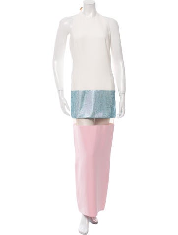 Versace Silk Embellished Gown