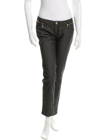 Versace Seamed Straight-Leg Jeans