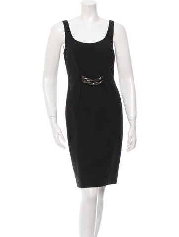 Versace Wool Knee-Length Dress