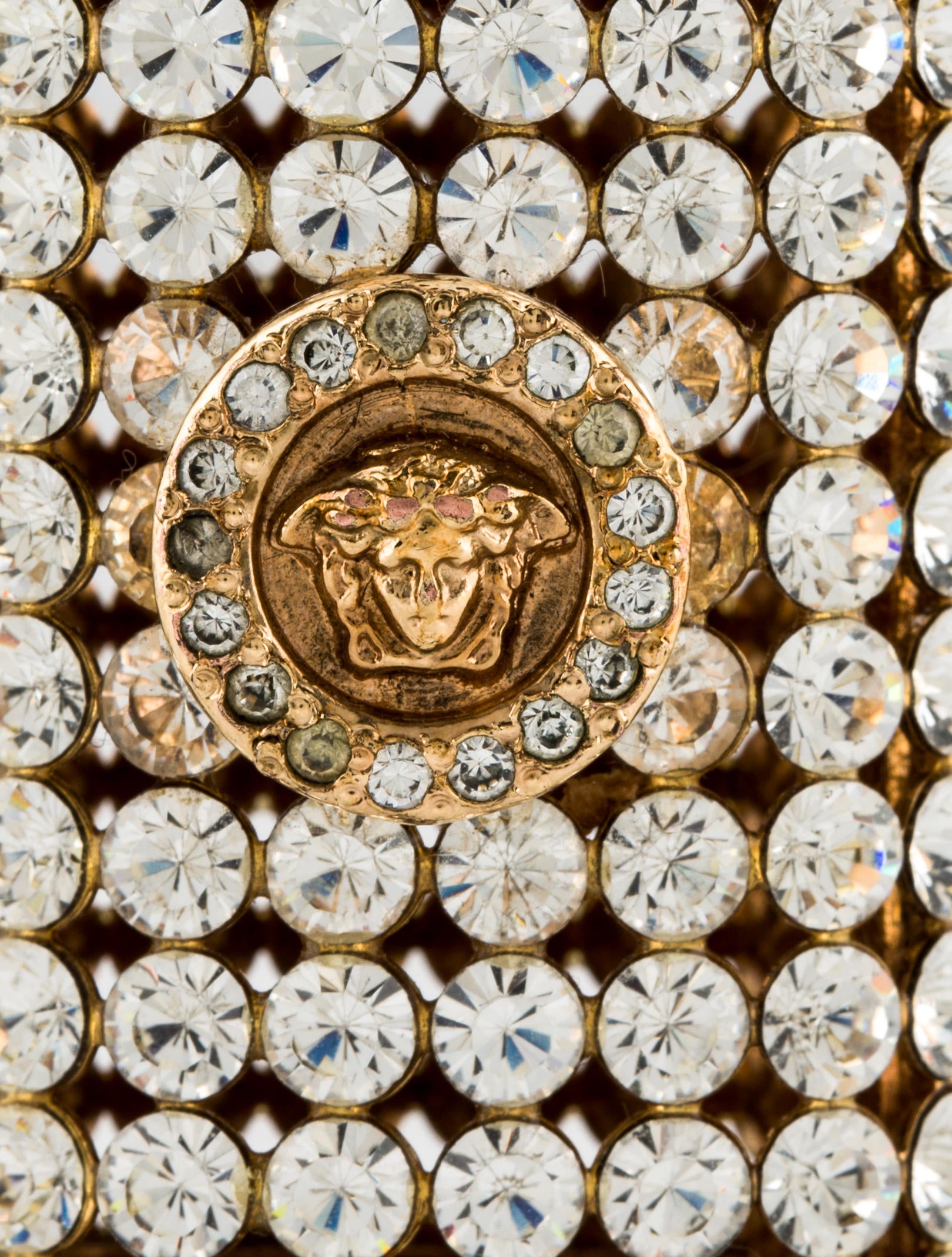 Versace Embellished Lighter Cover - Gold Decorative Accents, Decor