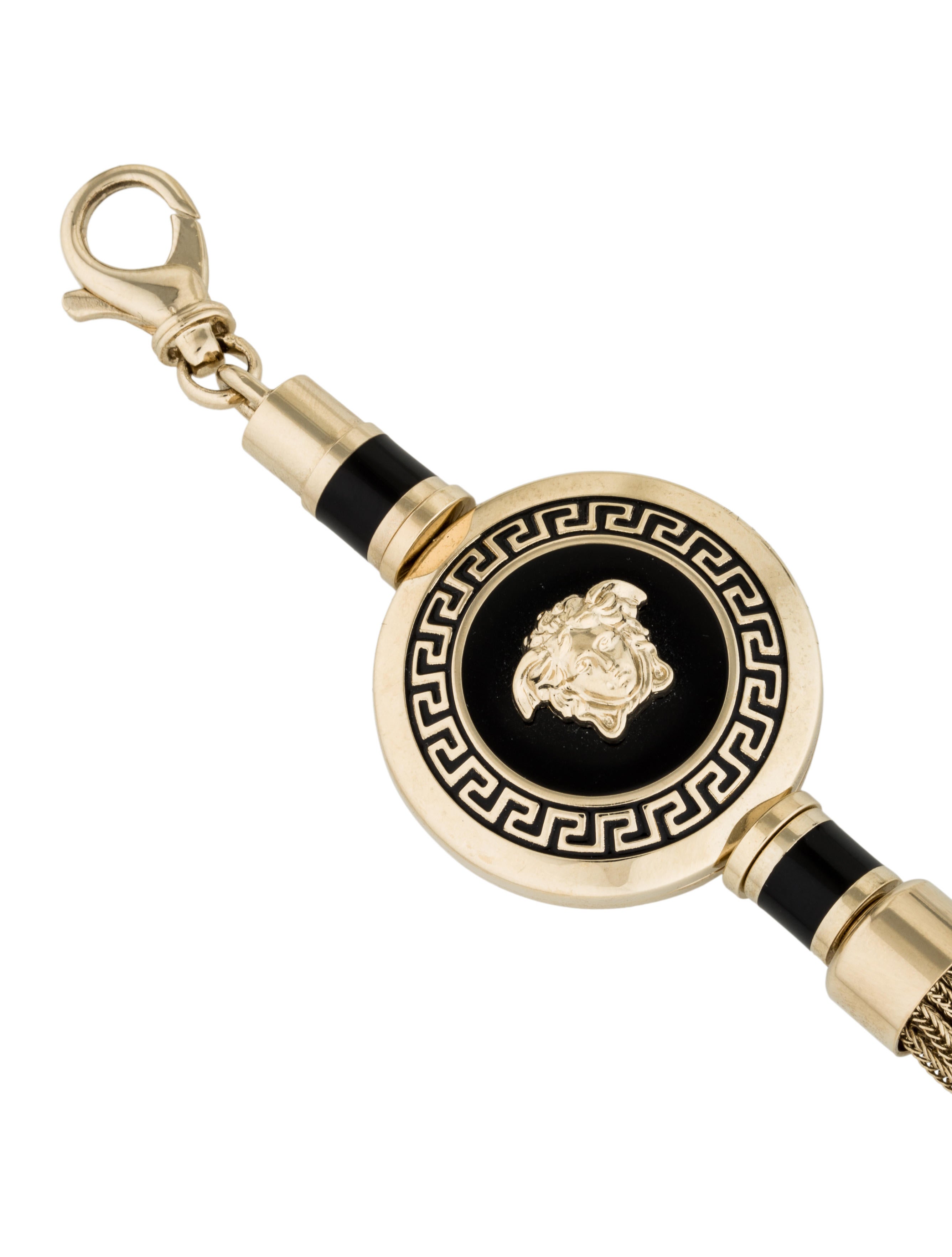 Versace Medusa Tassel Bag Charm - Gold Keychains, Accessories