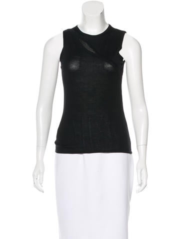 Versace Wool Embellished Top