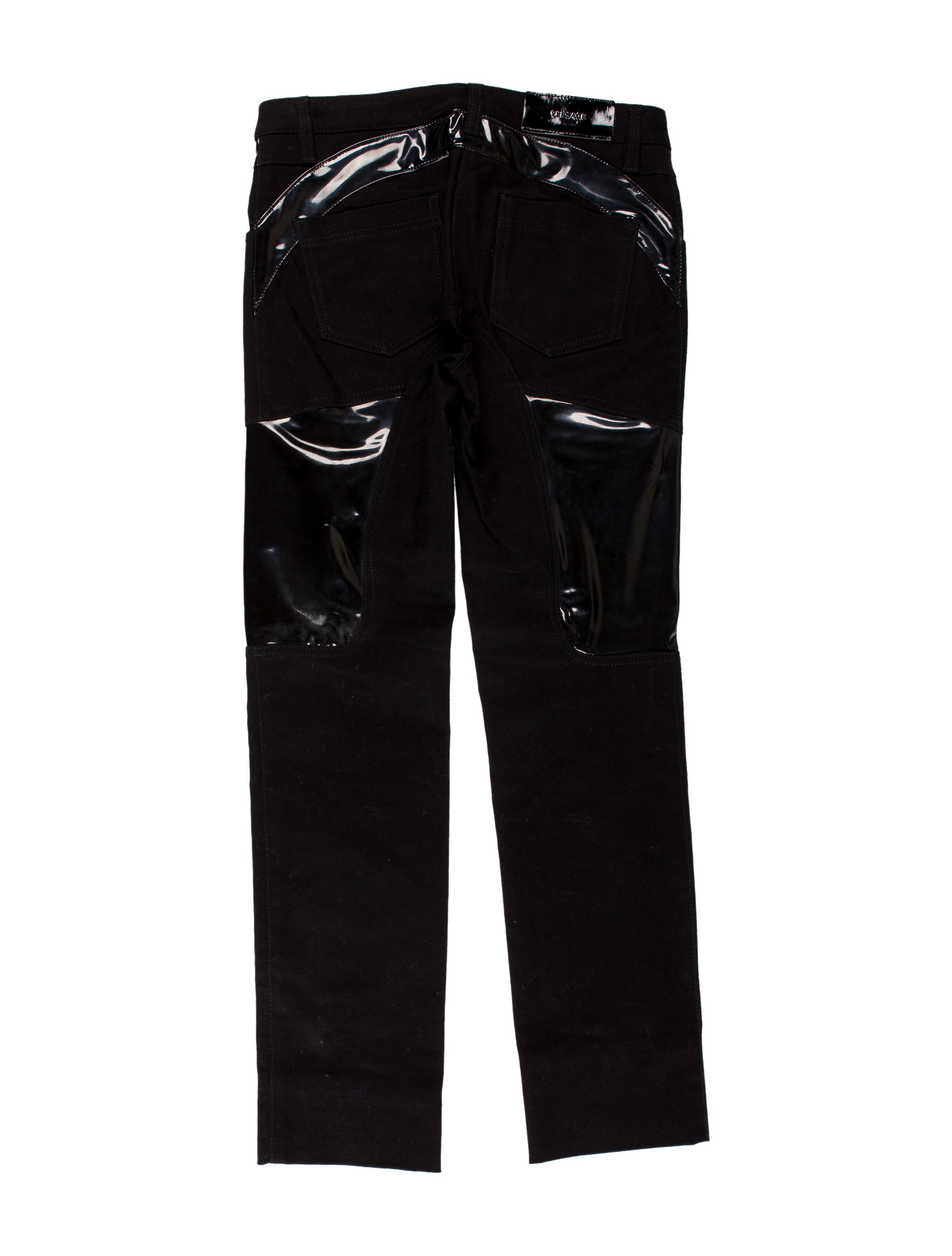 Versace Vinyl Skinny Jeans Clothing VES28461 The RealReal