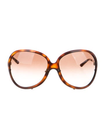 Versace Oversize Tortoiseshell Sunglasses