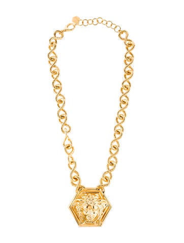 Versace Bijoux Medusa Pendant Necklace