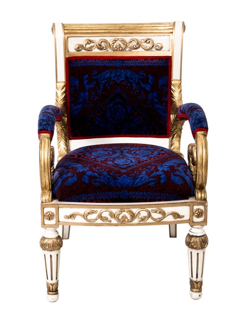 Versace Giltwood Arm Chair Furniture VES29019 The RealReal