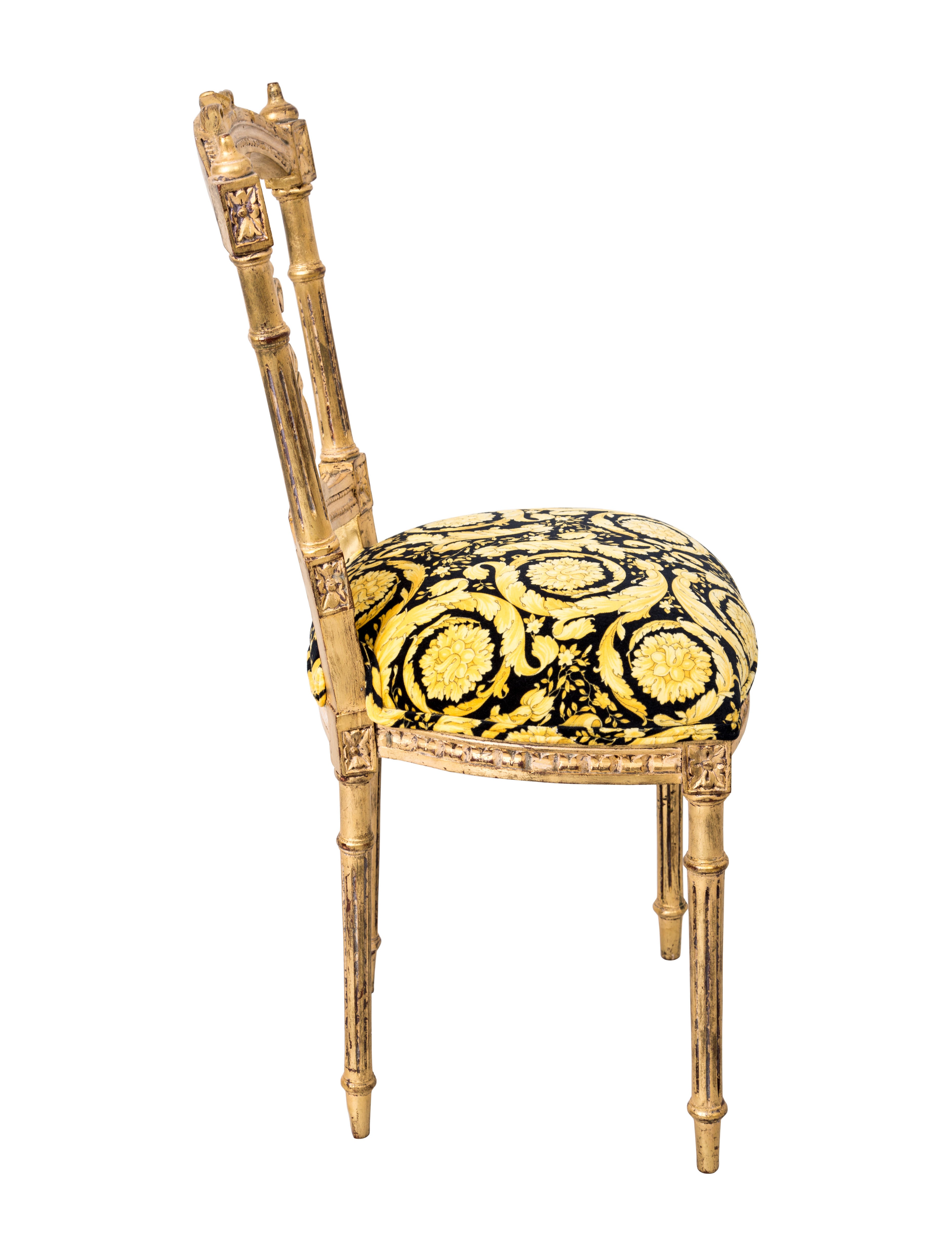 Versace Giltwood Side Chair Furniture VES29021 The RealReal