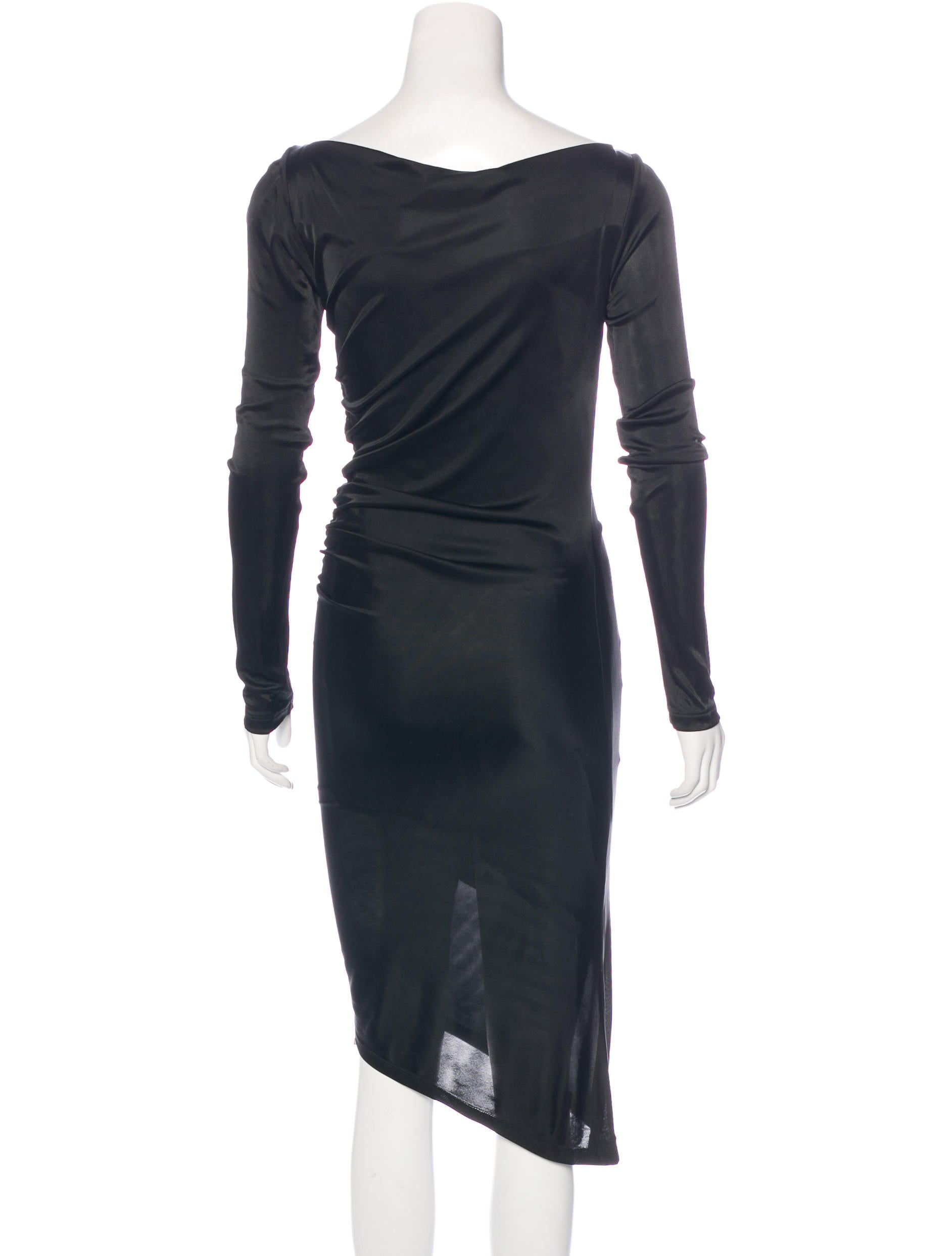 Versace Asymmetrical Midi Dress w/ Tags - Clothing - VES29653 | The RealReal