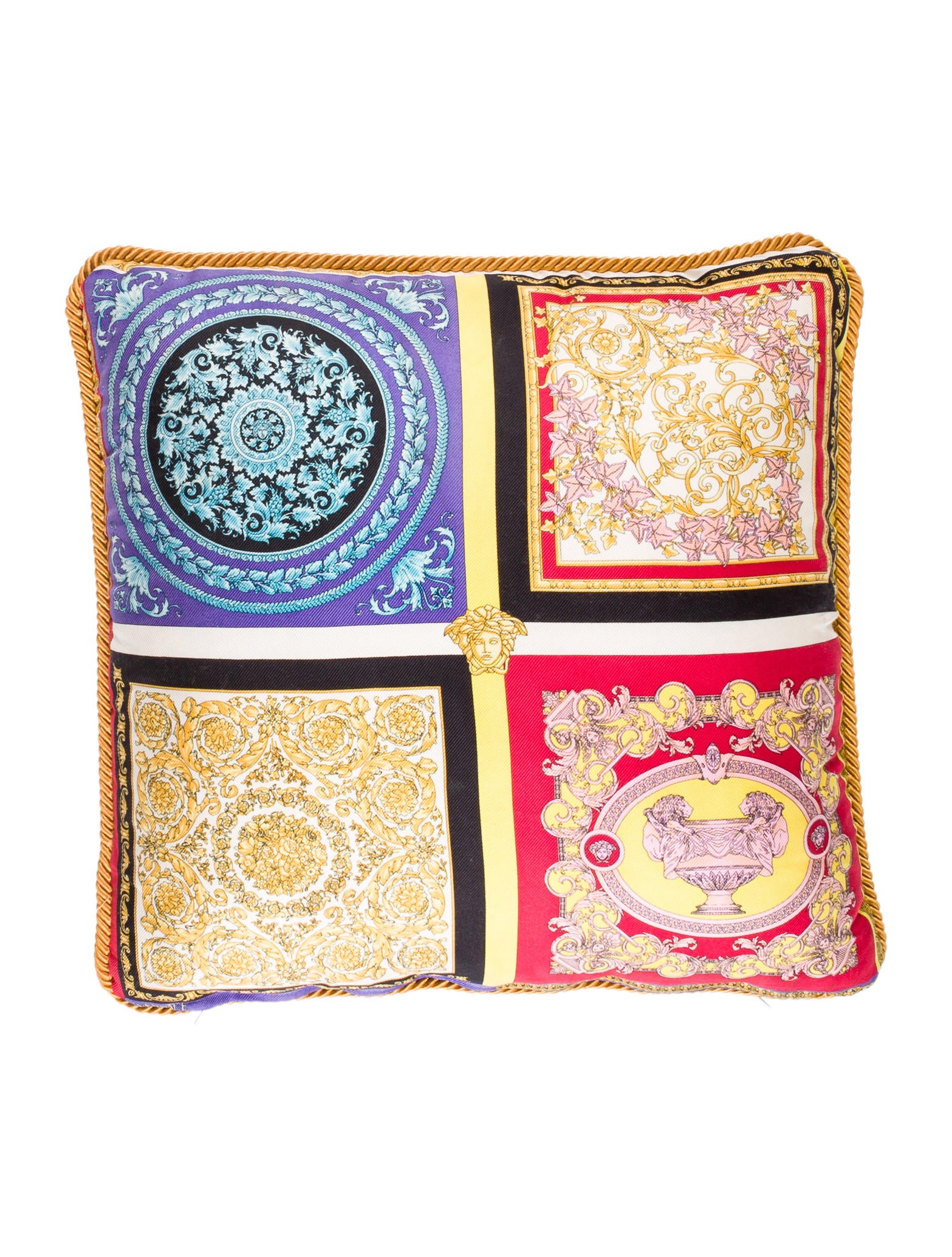 Versace Silk Throw Pillow - Bedding And Bath - VES29759 The RealReal