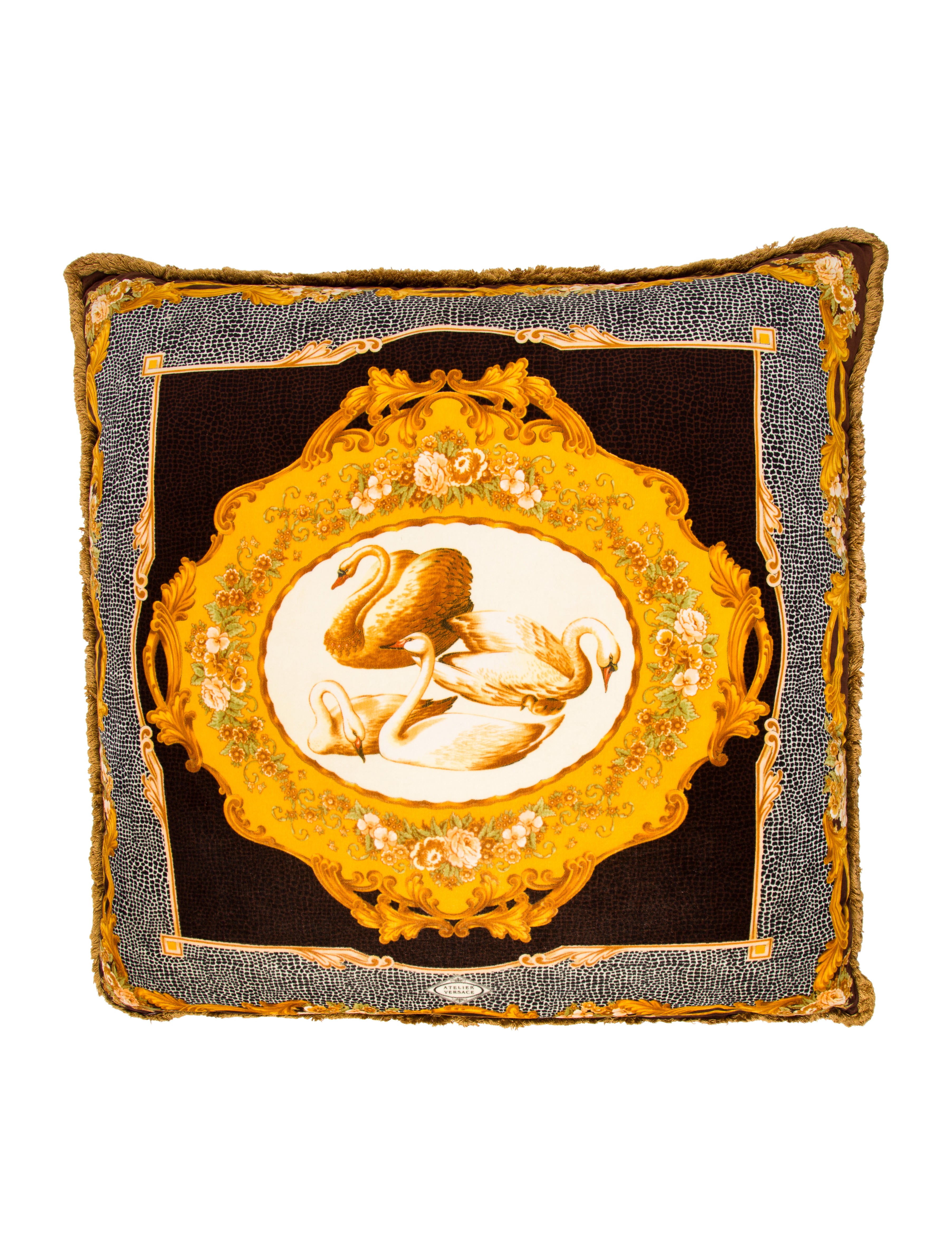 Versace Fringed Throw Pillow