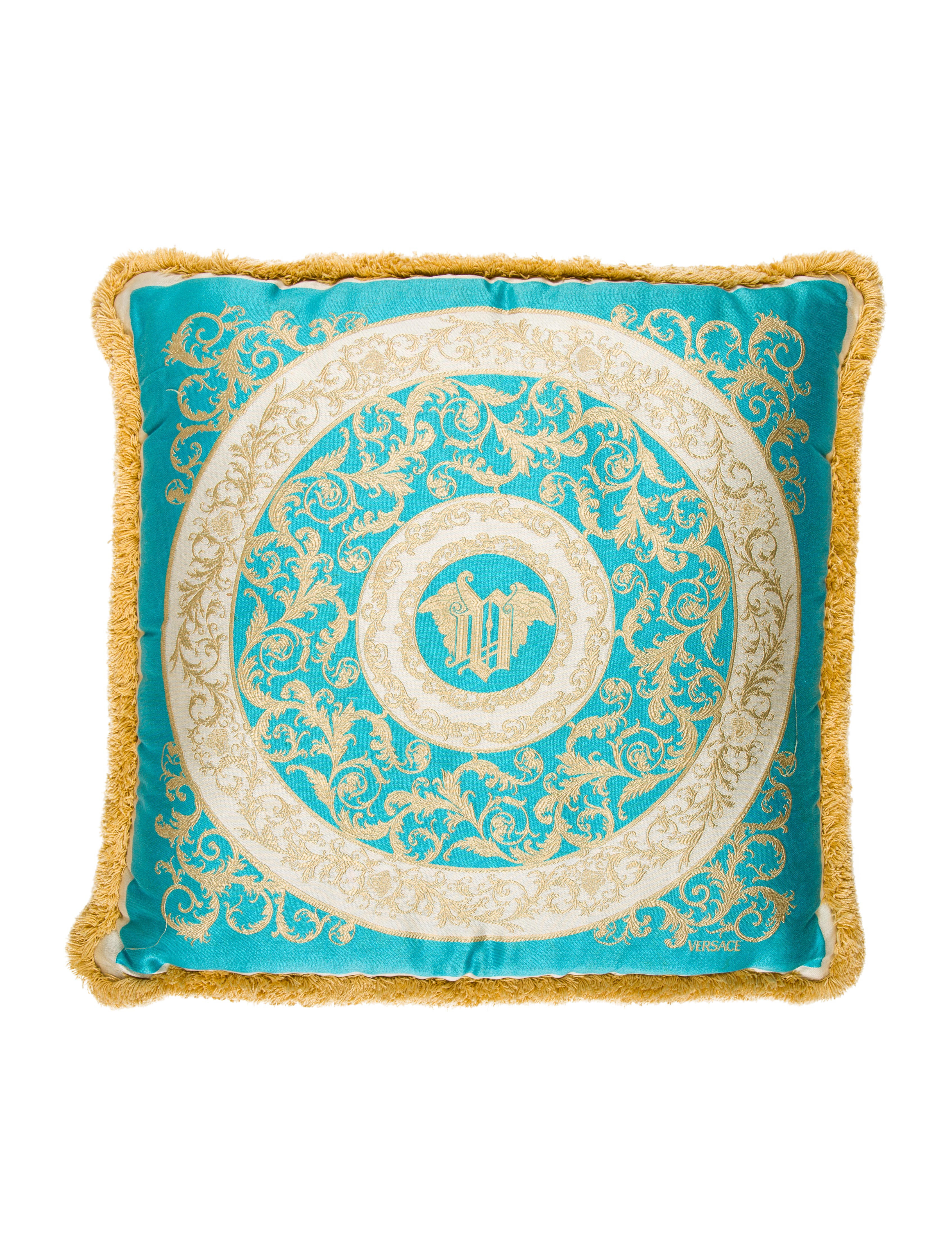 Versace Fringe Throw Pillow - Pillows And Throws - VES30453 The RealReal