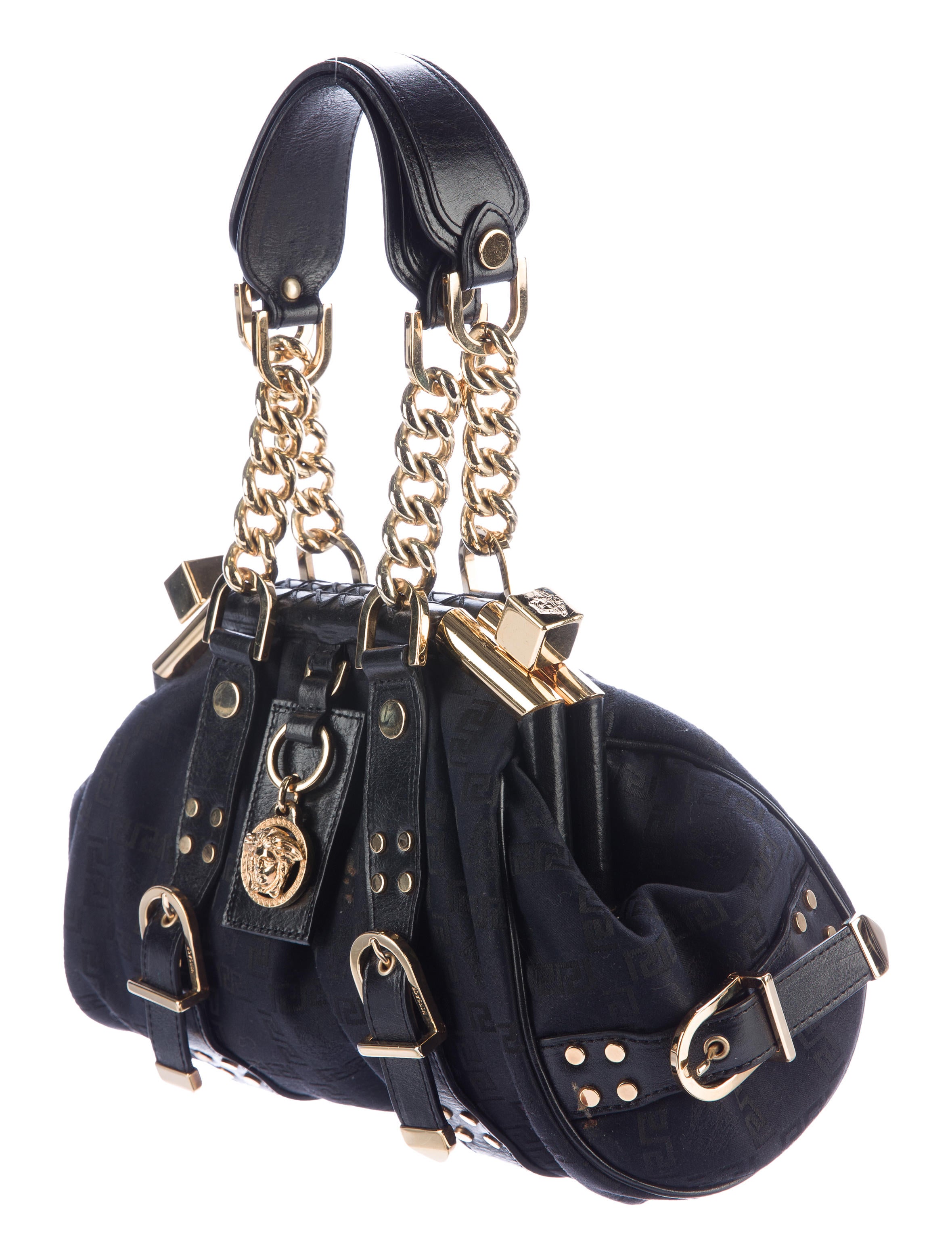 Versace Buckle Handle Bag Handbags VES30605 The RealReal