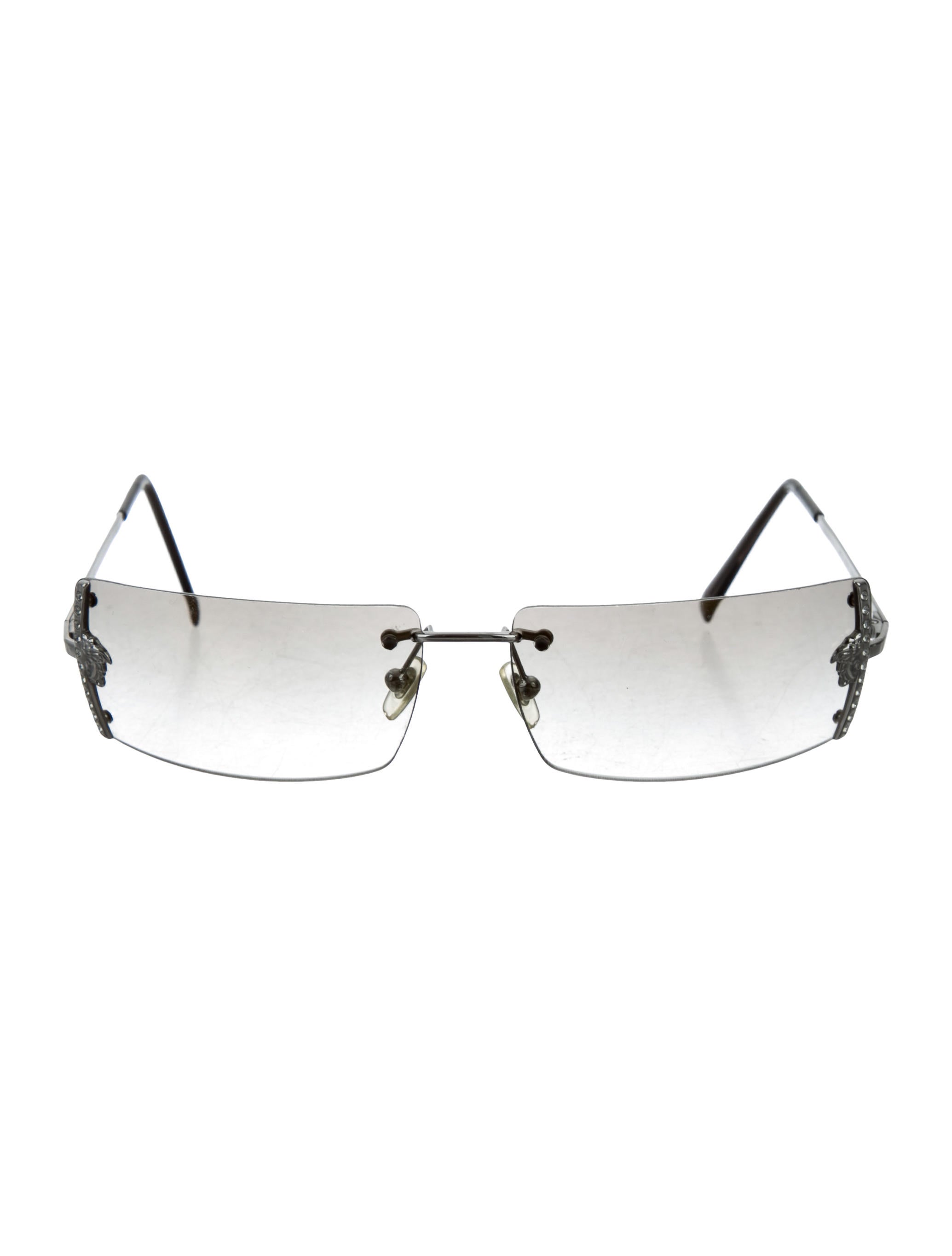 Versace Rimless Embellished Sunglasses Accessories VES30774 The