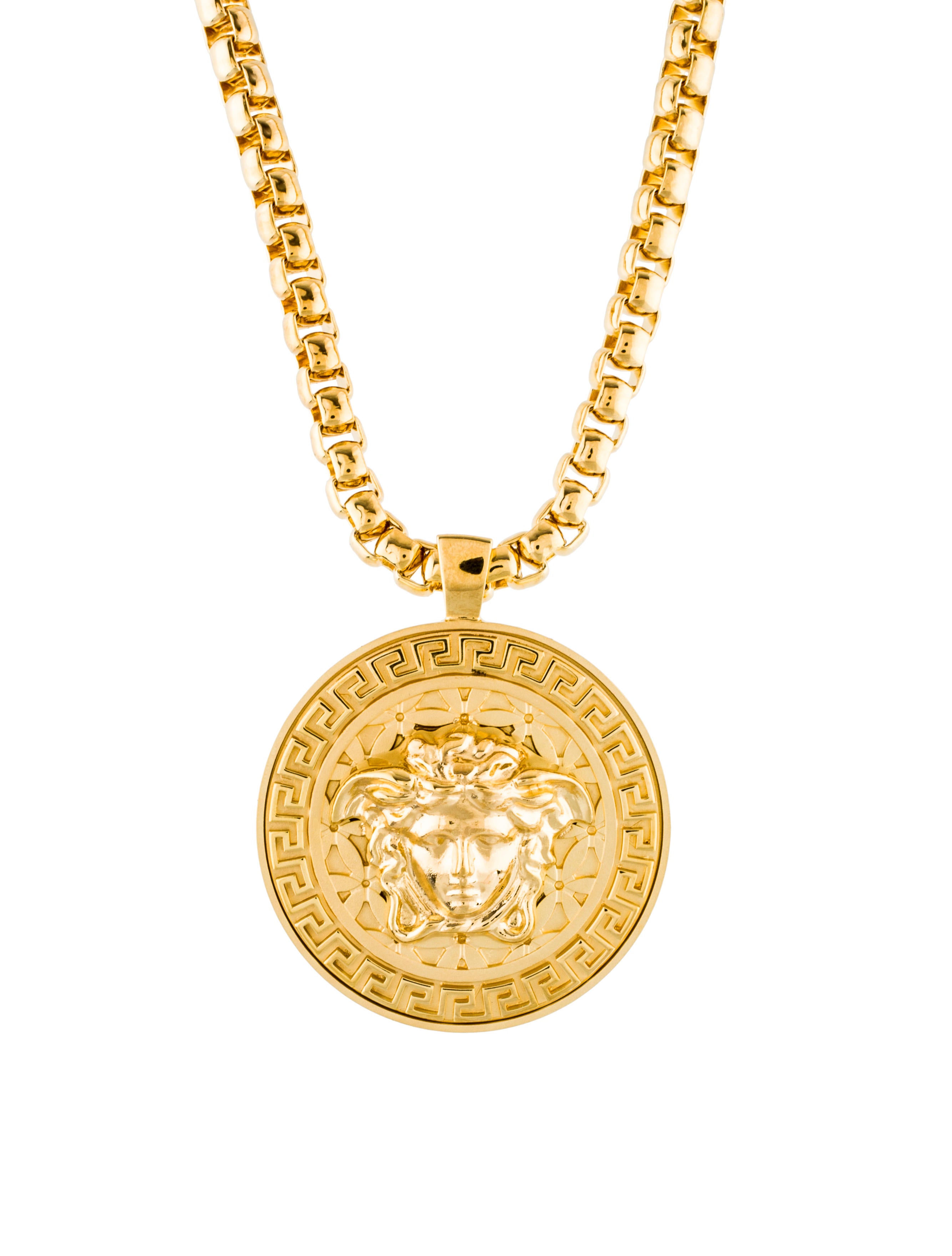 medusa necklace with tag