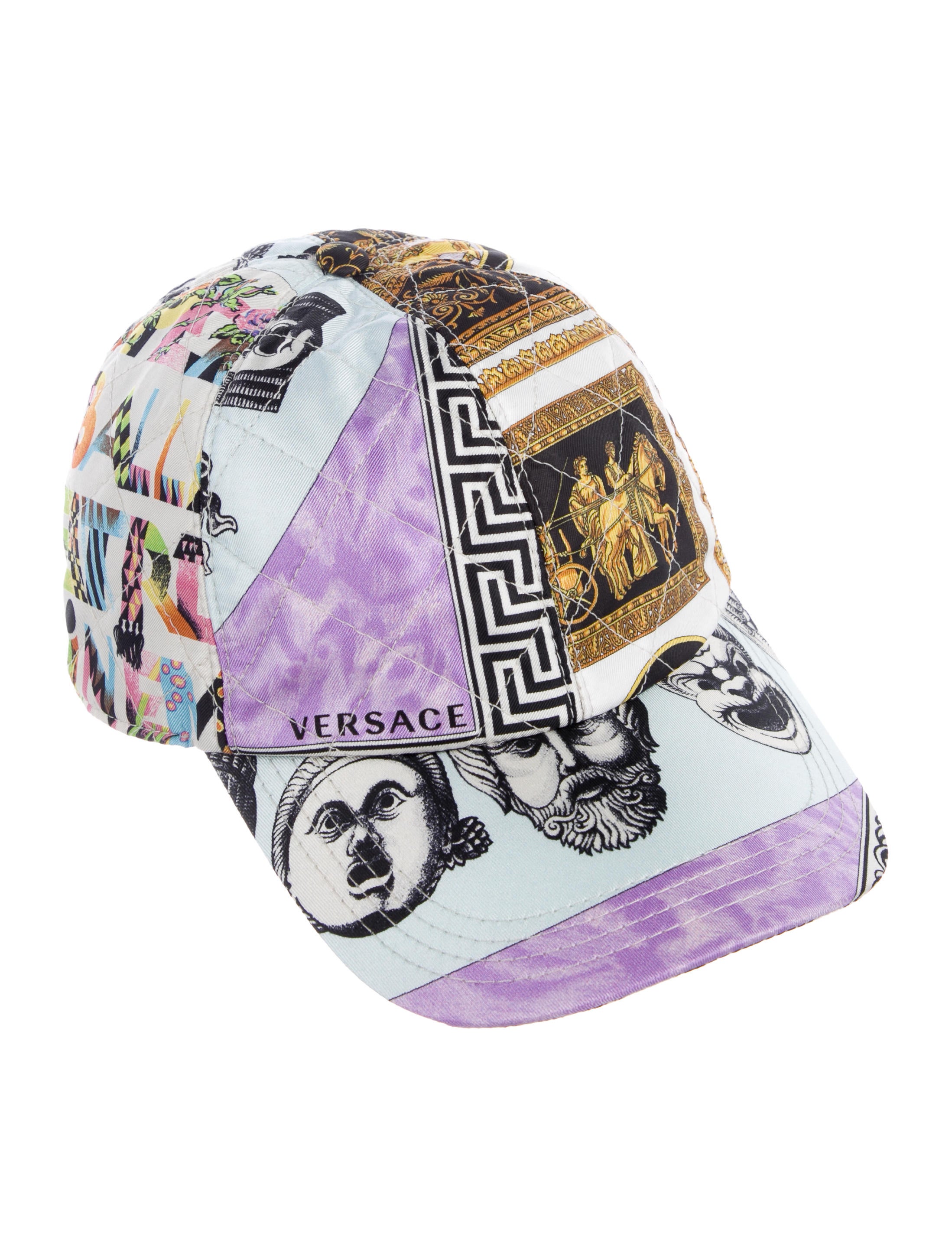 Versace Barocco Print Baseball Hat White Hats, Accessories VES37399