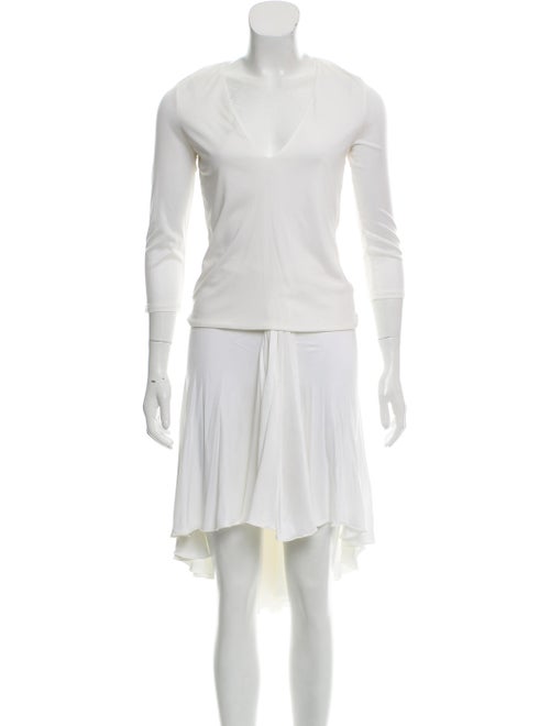 Versace Knee-Length Skirt Set White