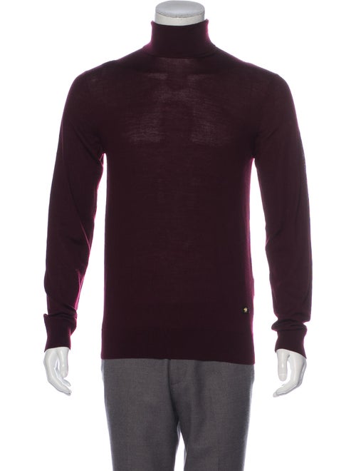 Versace Wool Long Sleeve Turtleneck wool
