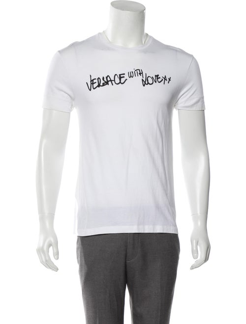 Versace 'Versace With Love' Crew Neck T-Shirt whit