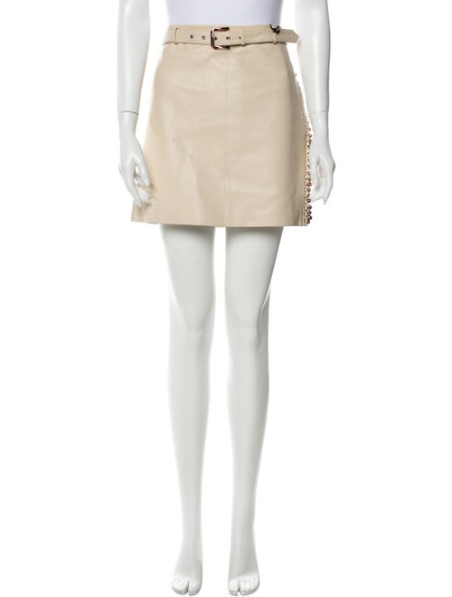 Versace Leather Mini Skirt