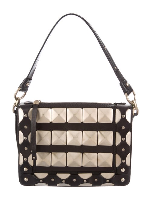 Versace Leather Shoulder Bag Black