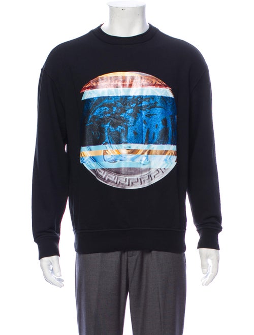 Versace Medusa Insignia Crew Neck Sweatshirt Black