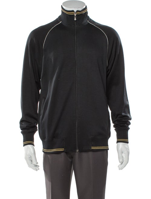 Versace V-Neck Long Sleeve Sweatshirt Black