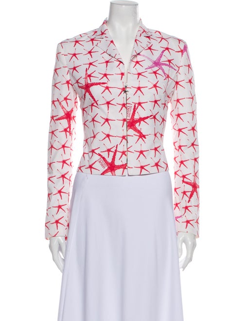 Versace Printed Jacket Red