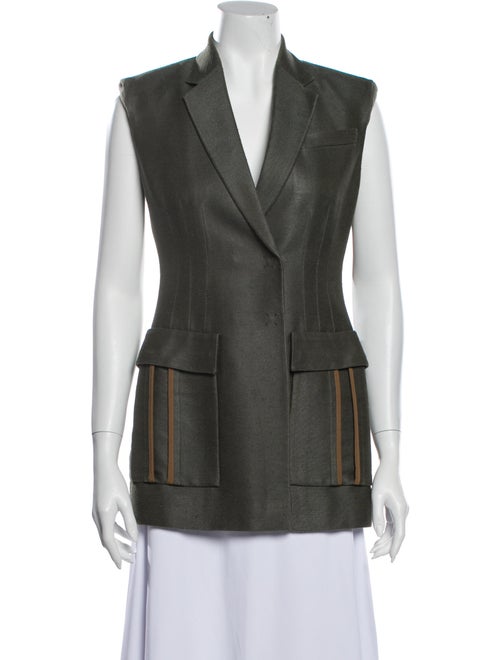 Versace Silk Vest Green