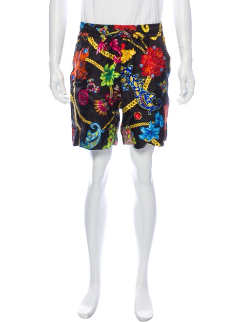 Versace Silk Shorts Black