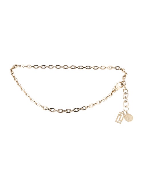 Versace Chain-Link Greca Belt Gold