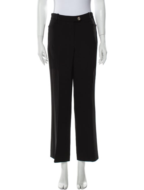 Versace Wide Leg Pants Black