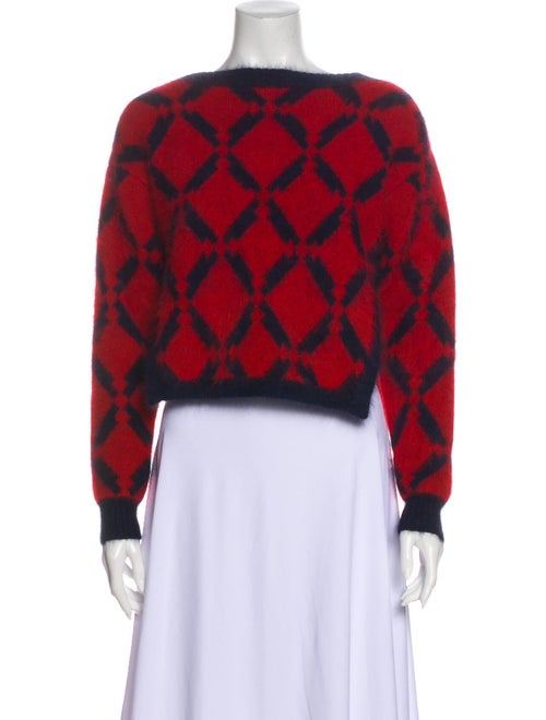 Versace Wool Printed Sweater Wool