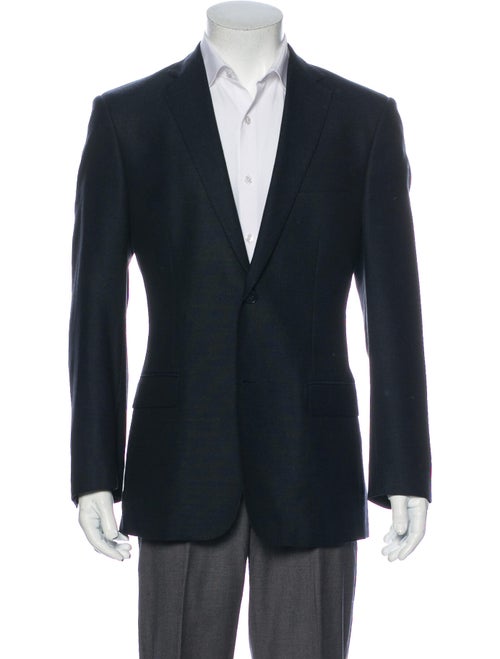 Versace Silk Blazer Blue
