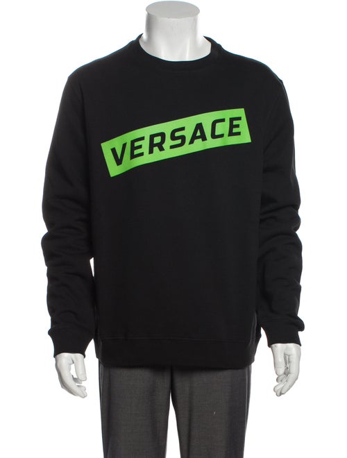 Versace 2019 Graphic Print Sweatshirt w/ Tags Blac