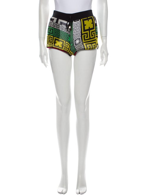Versace Silk Mini Shorts Black