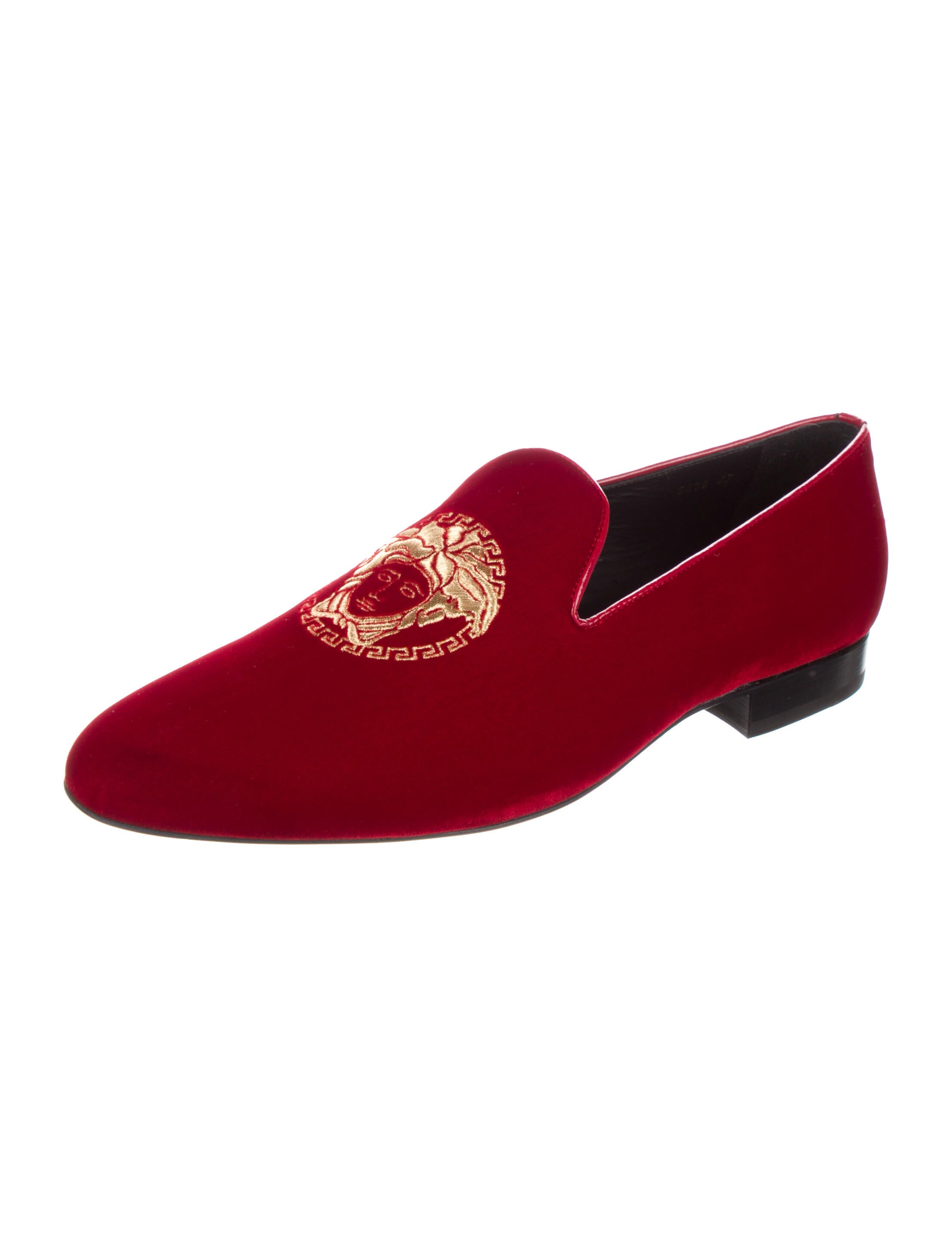Versace Loafers - Red Loafers, Shoes 