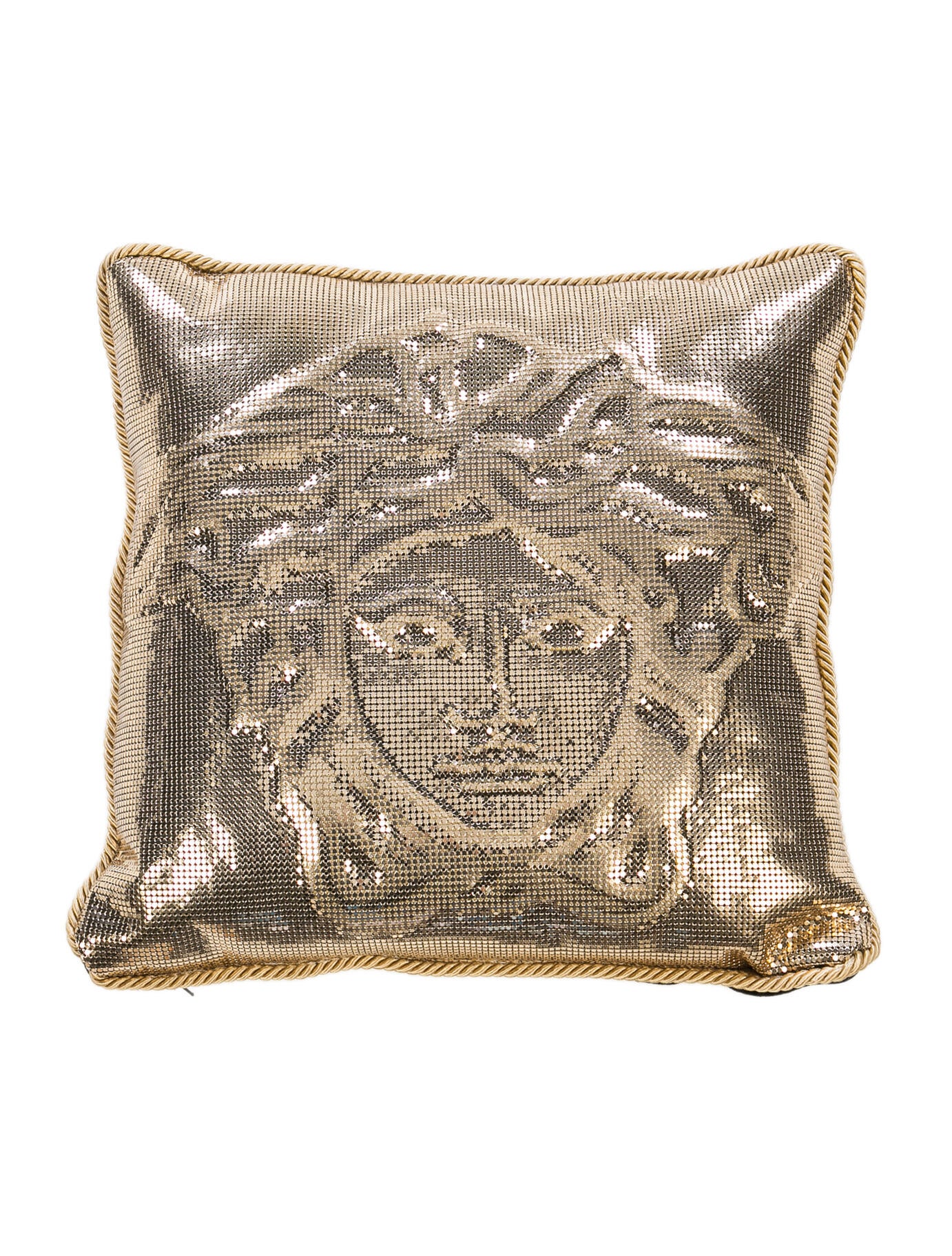 Versace 6Piece Heritage Comforter & Medusa Throw Pillow Set Black