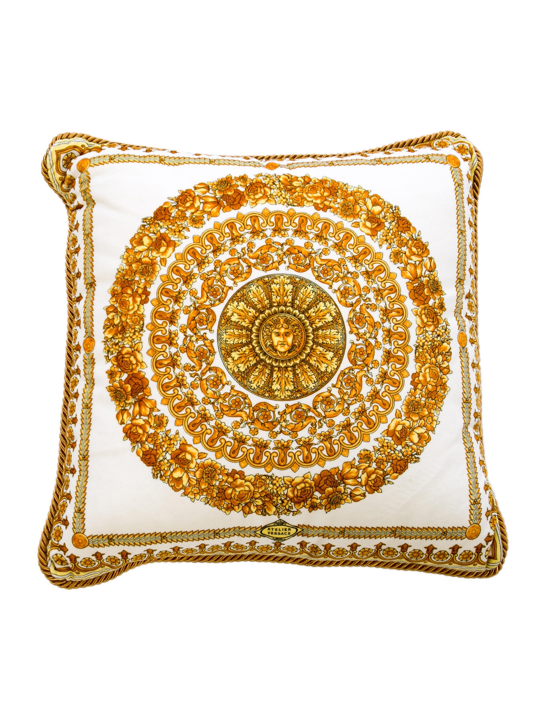 Versace 6Piece Heritage Comforter & Medusa Throw Pillow Set Black