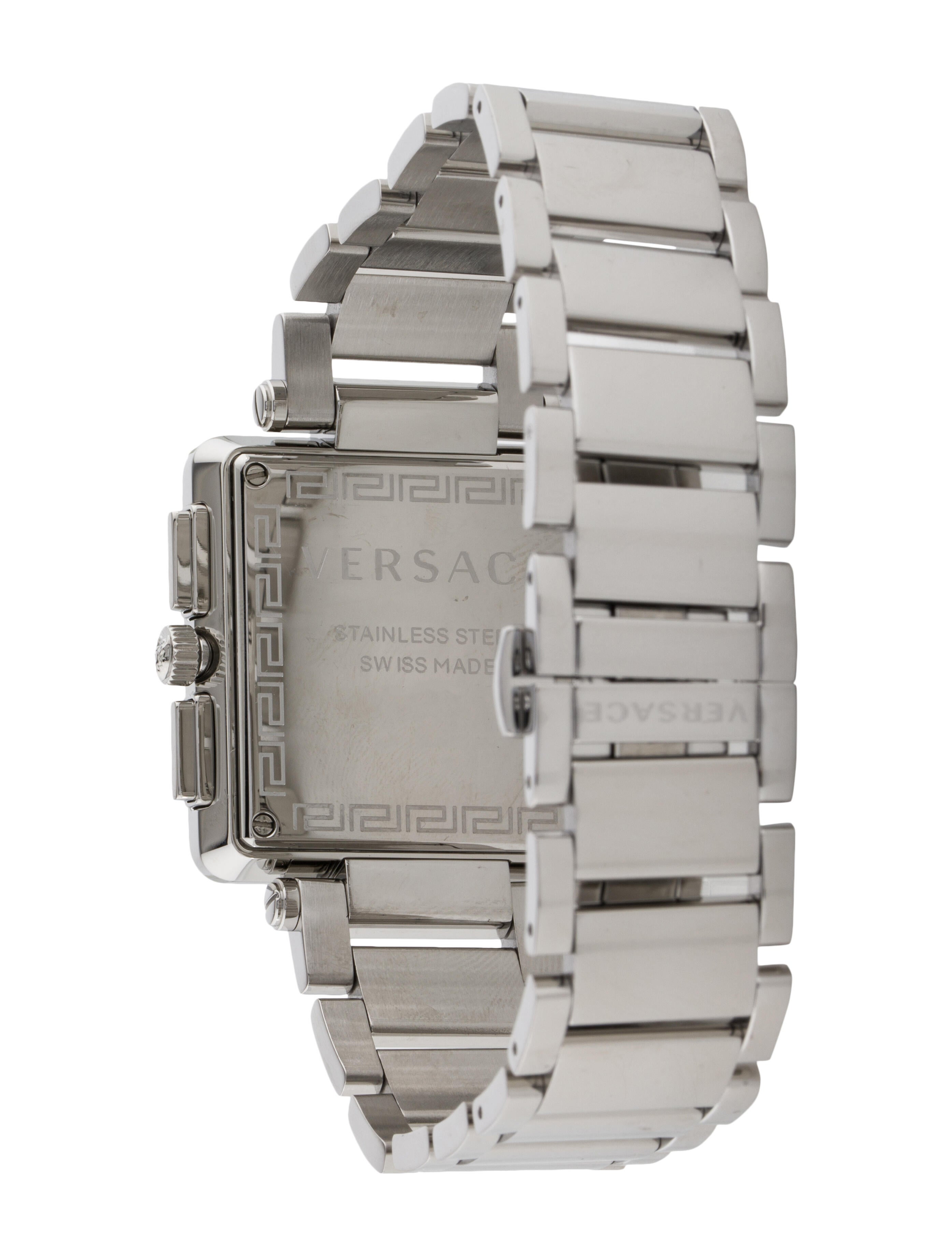 Versace Revive Carre Chronograph Watch 88C997S099 The RealReal