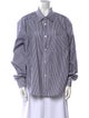 Comme Des Garçons x Vetements Striped Long Sleeve Button-Up Top