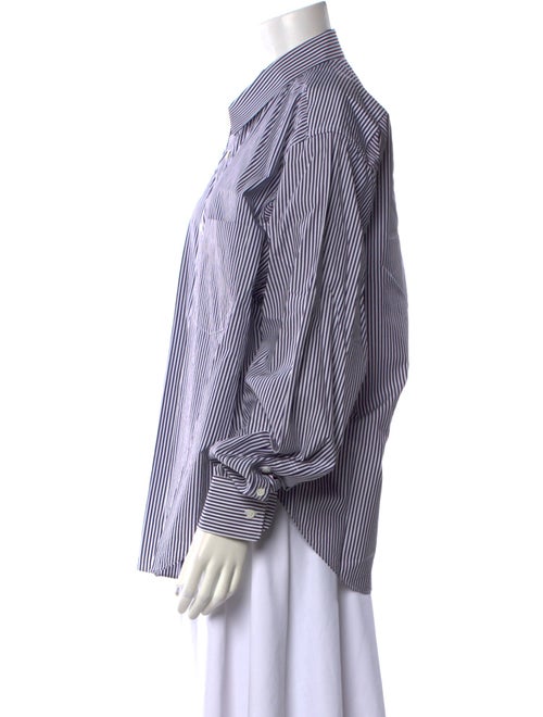 Comme Des Garçons x Vetements Striped Long Sleeve Button-Up Top