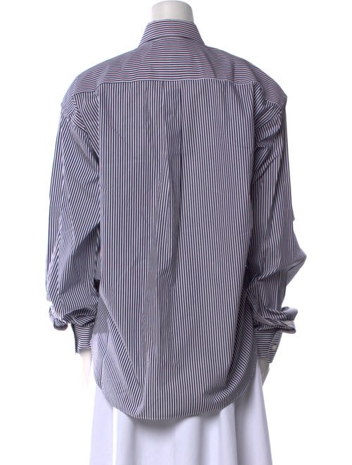 Comme Des Garçons x Vetements Striped Long Sleeve Button-Up Top