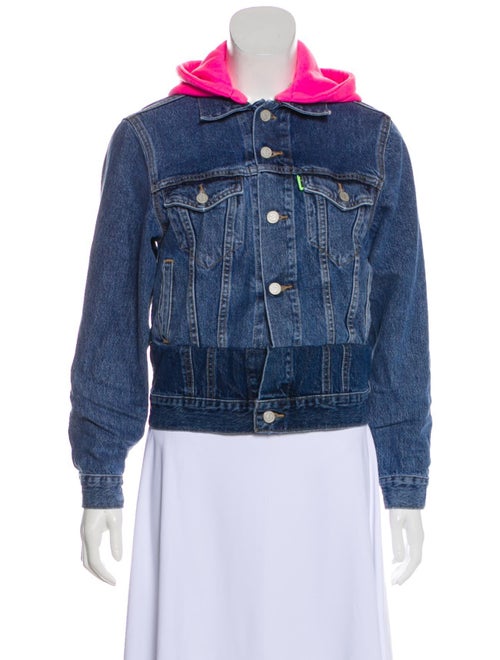 Vetements x Levi's Denim Hooded Jacket pink