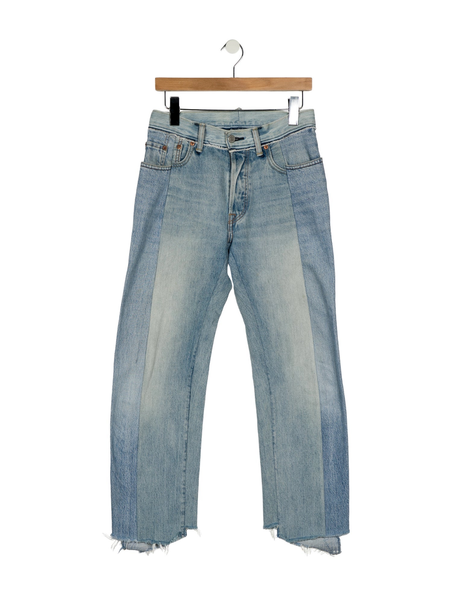 Vetements x Levi's Distressed Wide Leg Jeans