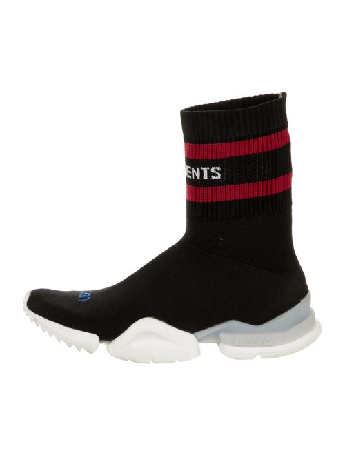 Vetements x Reebok Pump Sock Sneakers Black