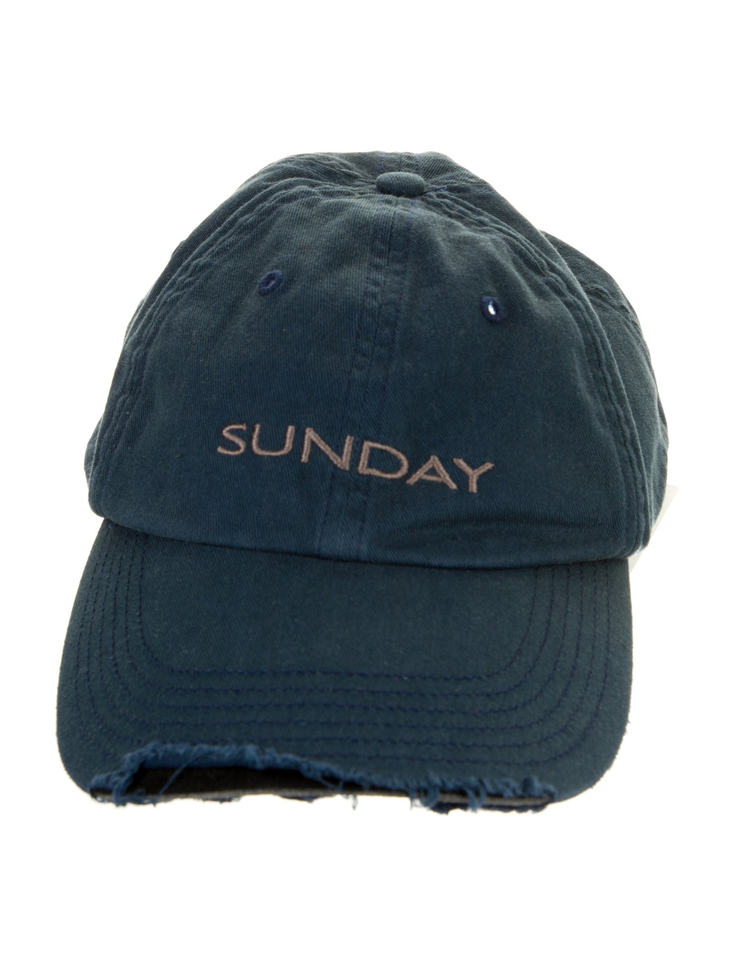 Vetements x Reebok Embroidered Distressed Baseball Cap