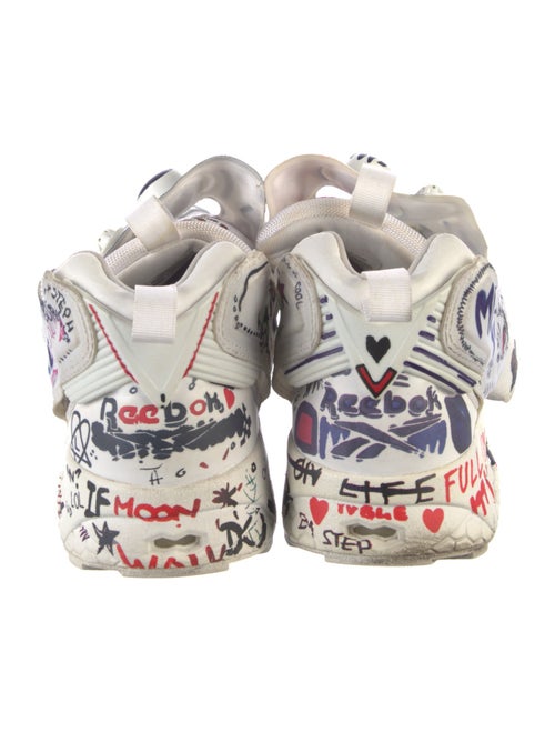 Vetements x Reebok Printed Cutout Accent Sneakers