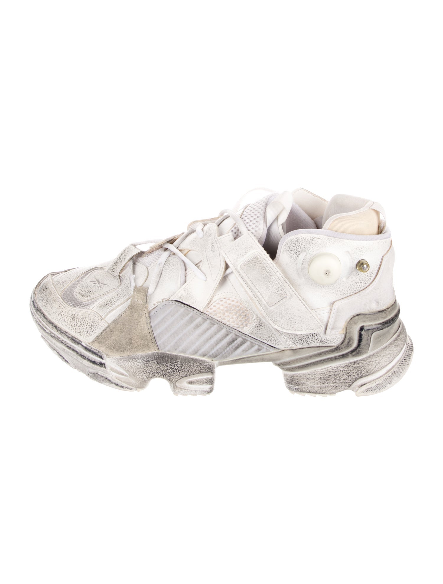 Vetements x Reebok Leather Distressed Accents Sneakers