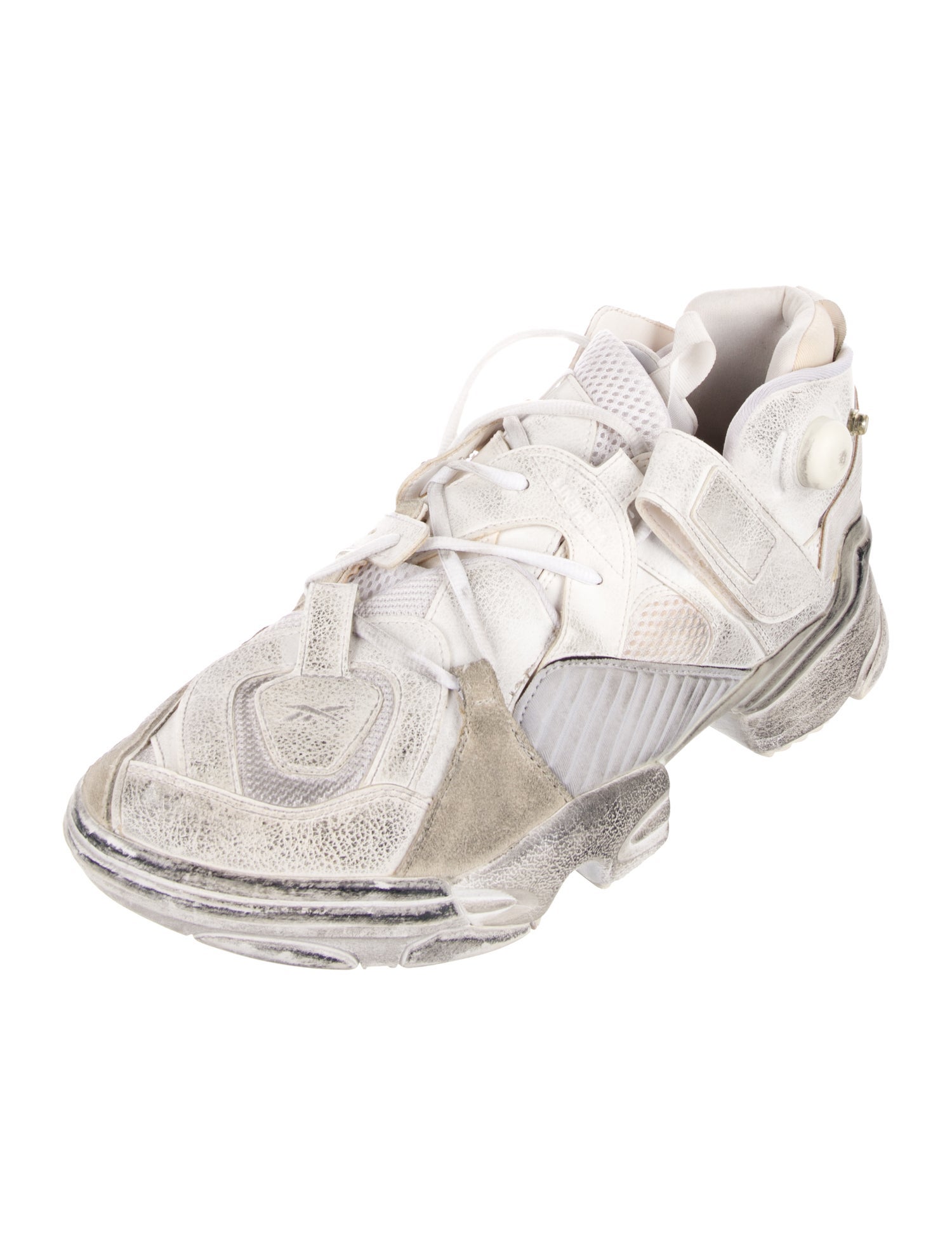 Vetements x Reebok Leather Distressed Accents Sneakers