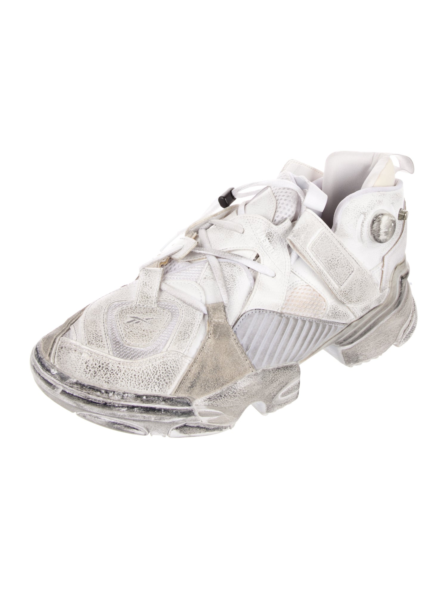 Vetements x Reebok Leather Distressed Accents Sneakers